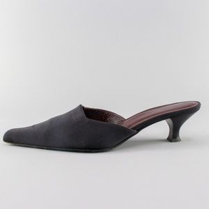 90s Vintage Mules | Black Pliner Slides | Size 8